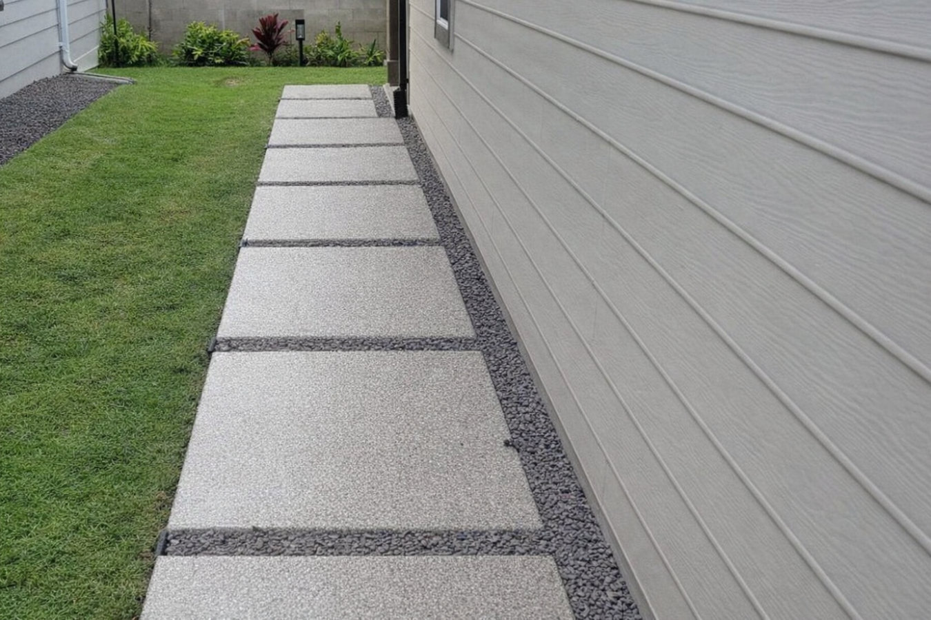 Concrete sidewalk building in Grover Beach, CA